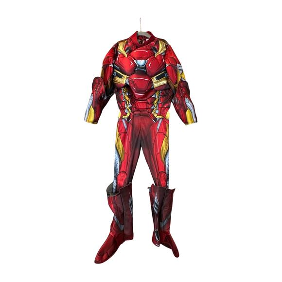 Superhero Costume Lot Captain America Iron Man M Medium Boys 8 10 Rubies - Picture 4 of 16